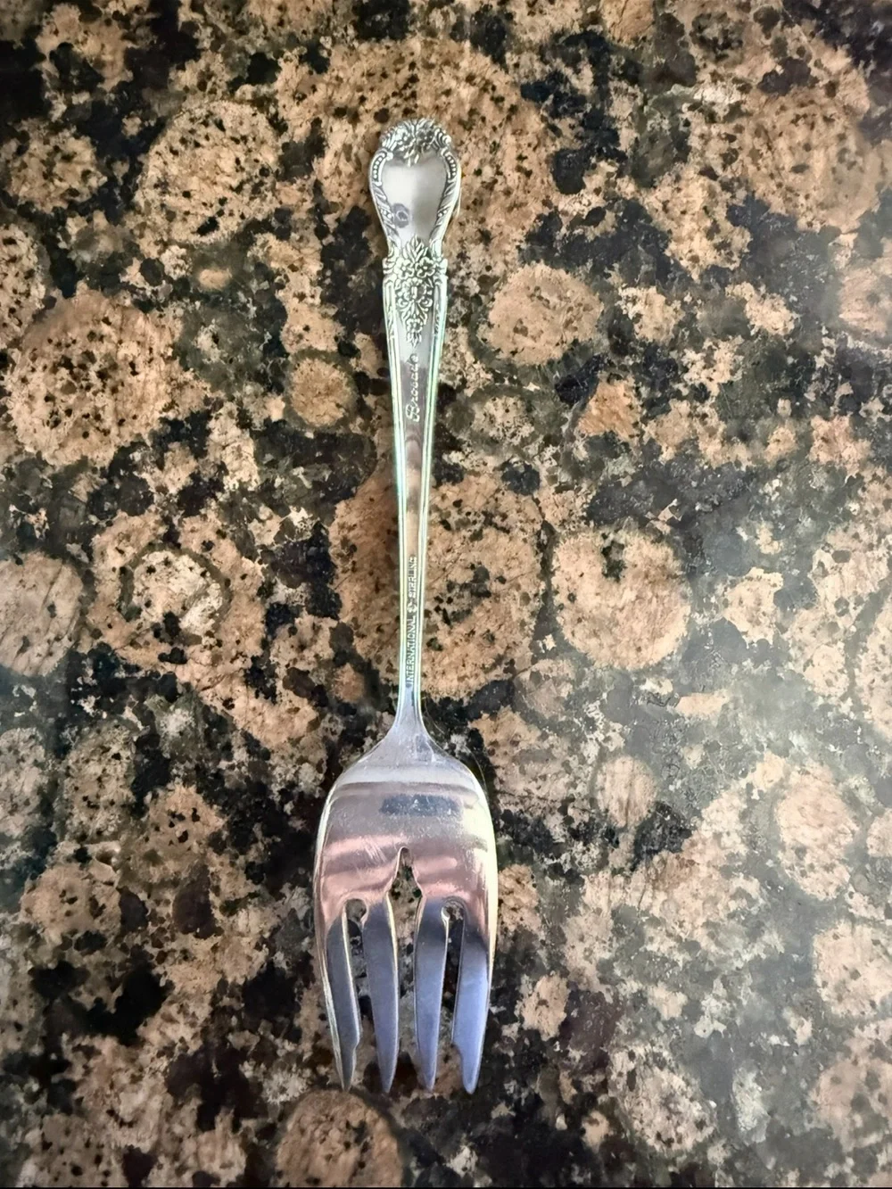 Brocade by International Sterling Silver Salad Fork 6 1/2 flatware